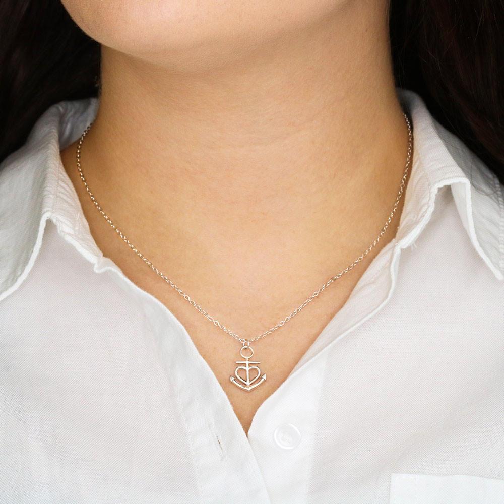 Message in a Bottle - Anchors Necklace - iHeartArts