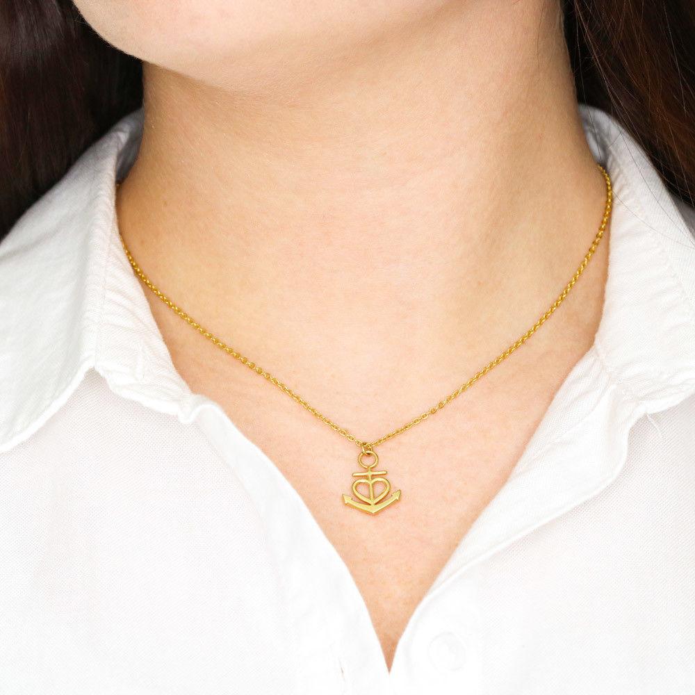 Message in a Bottle - Anchors Necklace - iHeartArts