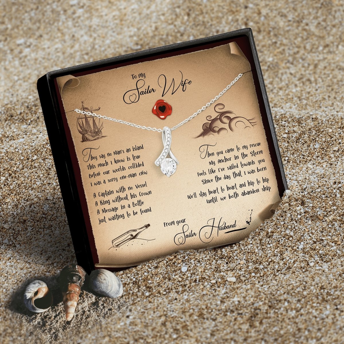 Message in a Bottle - Aurora Necklace - iHeartArts