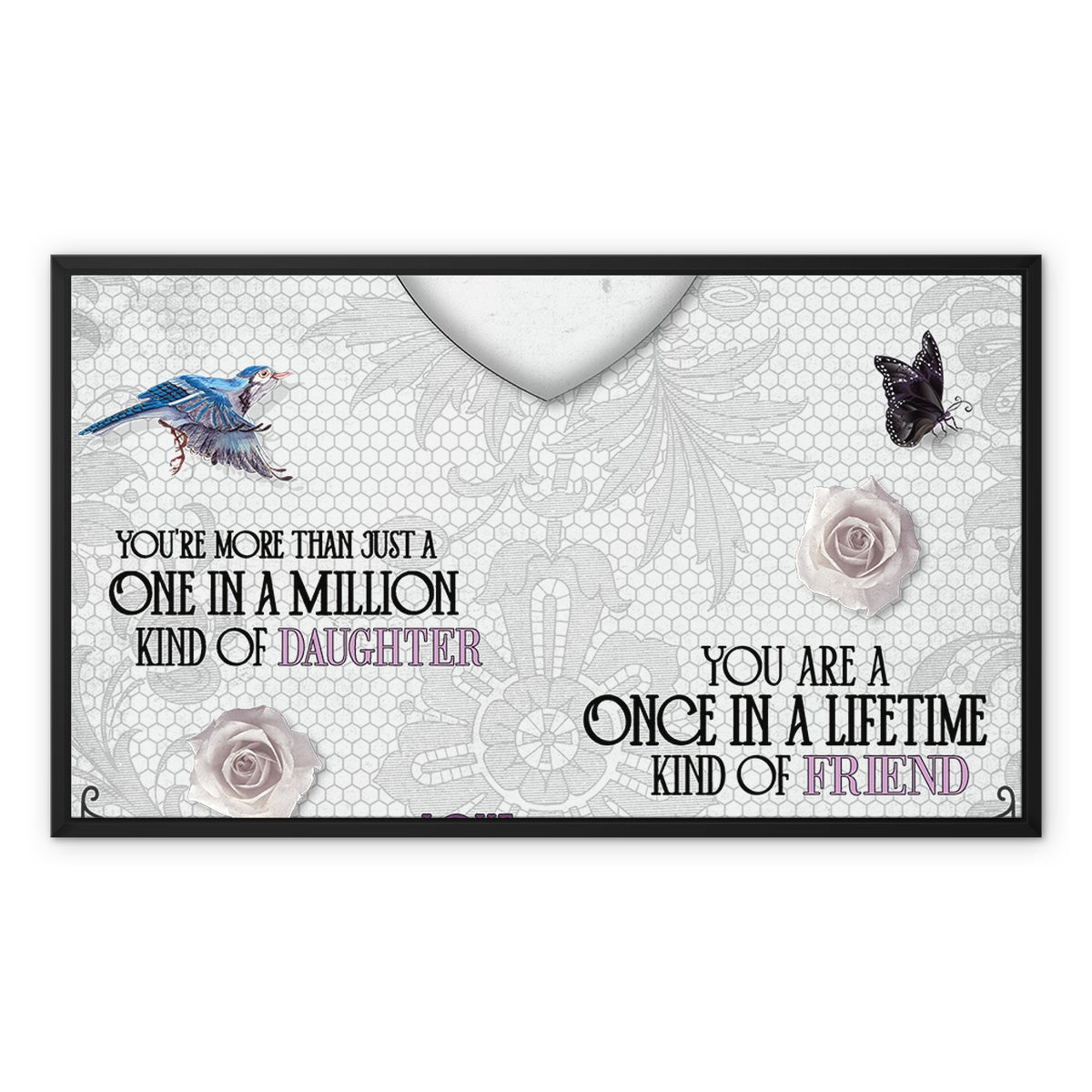 Once In A Lifetime Framed Canvas