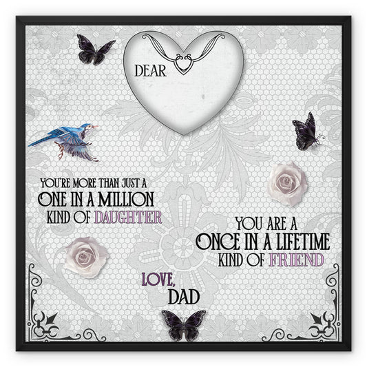 Once In A Lifetime Framed Canvas