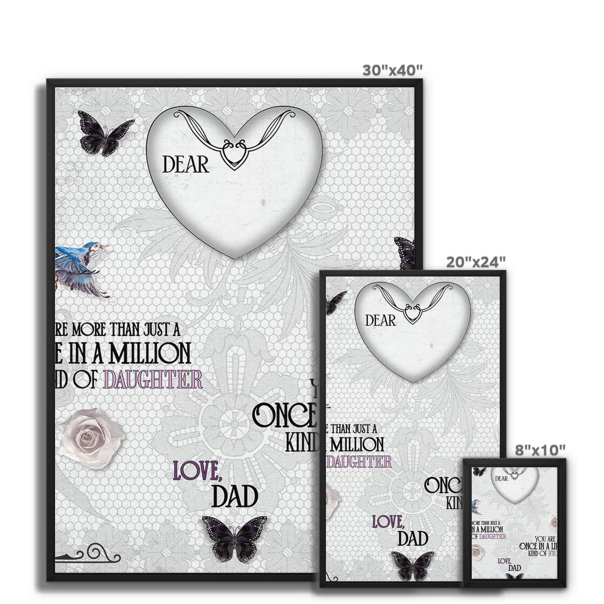 Once In A Lifetime Framed Canvas