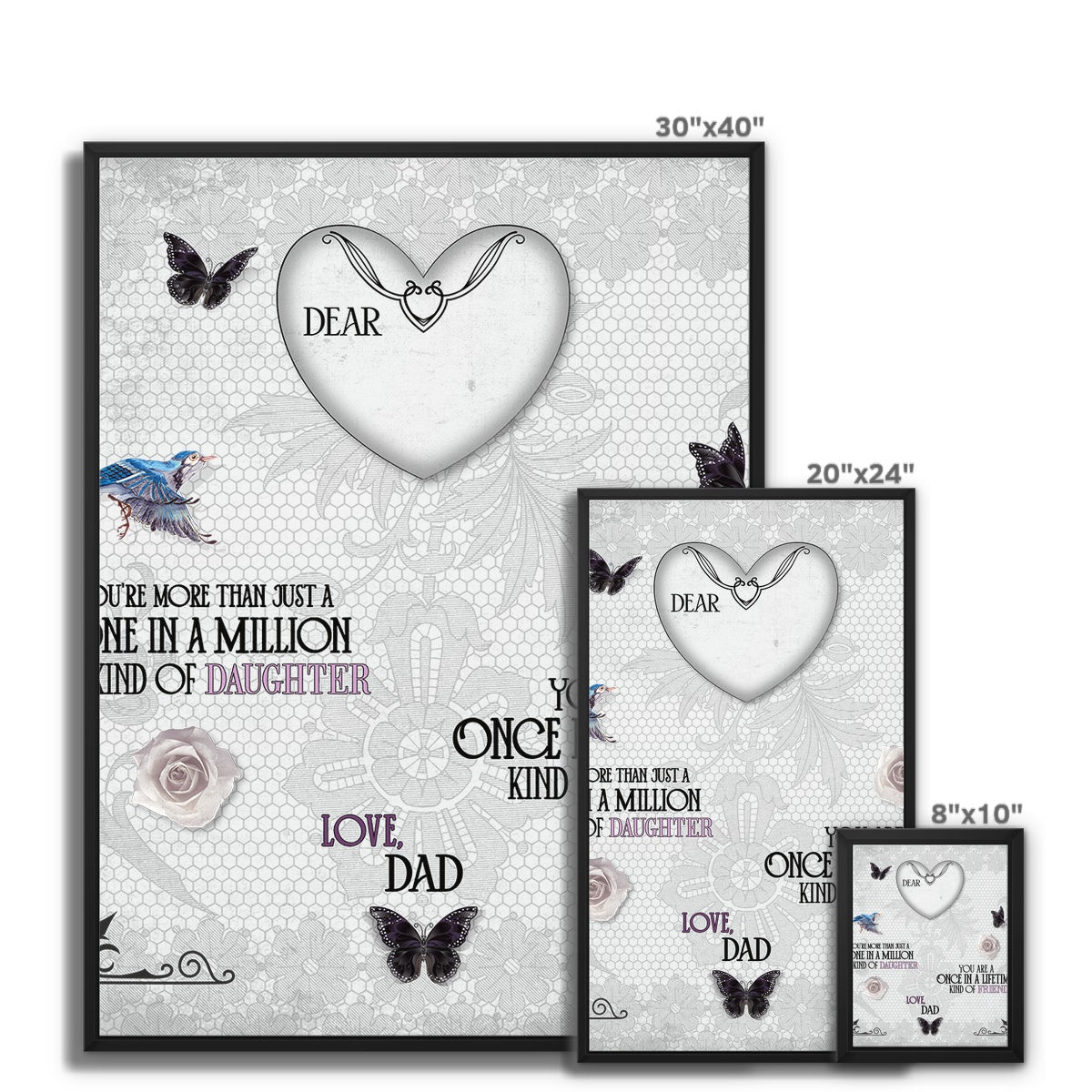 Once In A Lifetime Framed Canvas