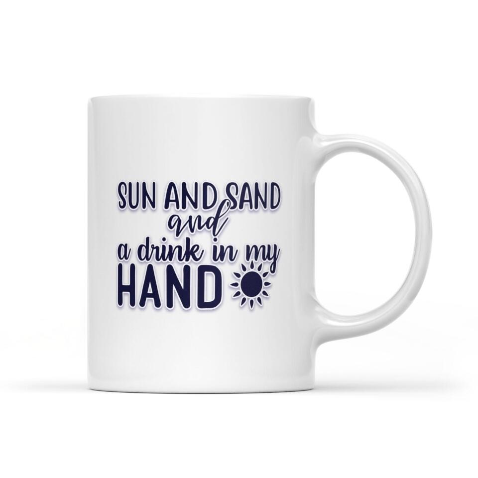 Lovers On The Beach - Personalized Mug 11oz | 15oz