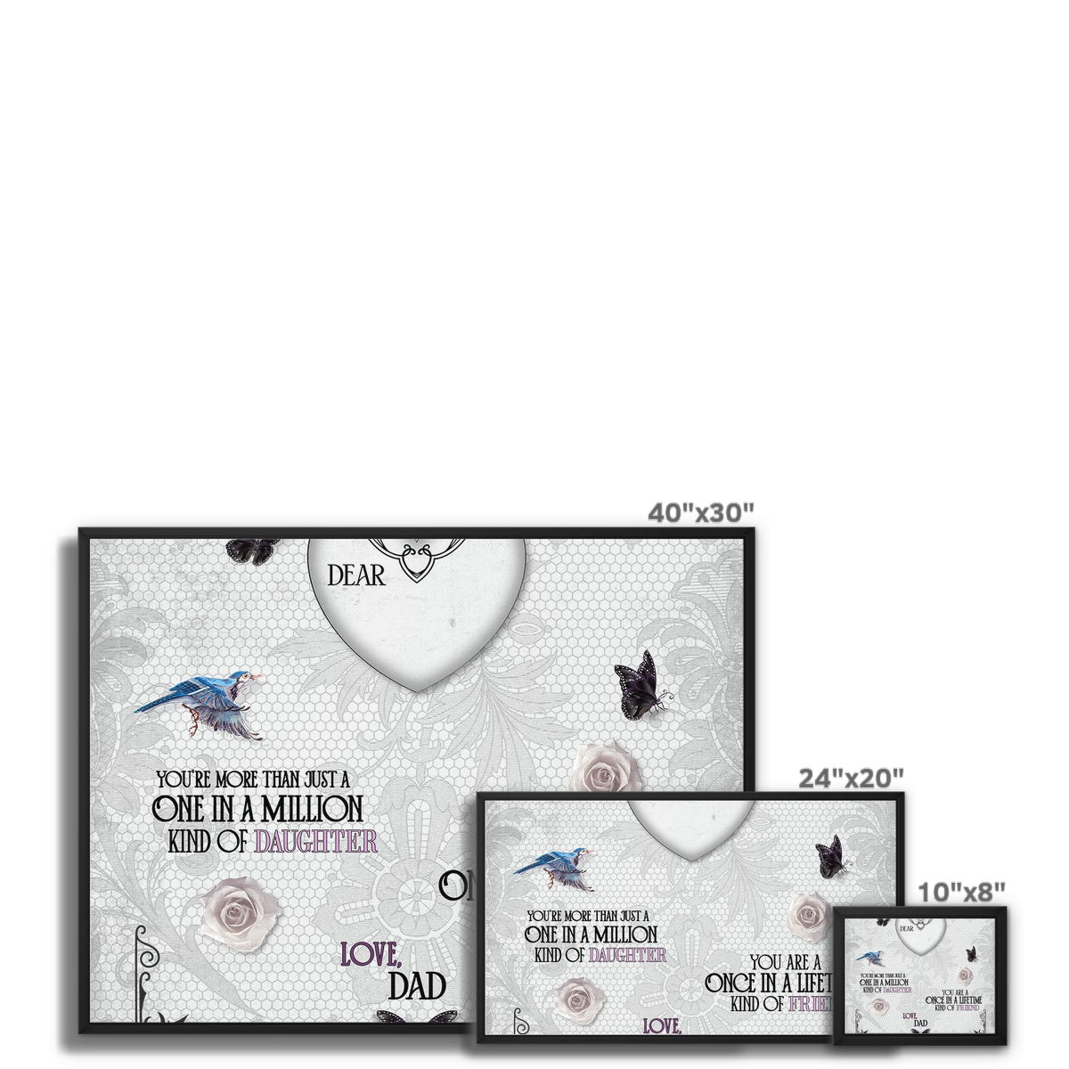 Once In A Lifetime Framed Canvas