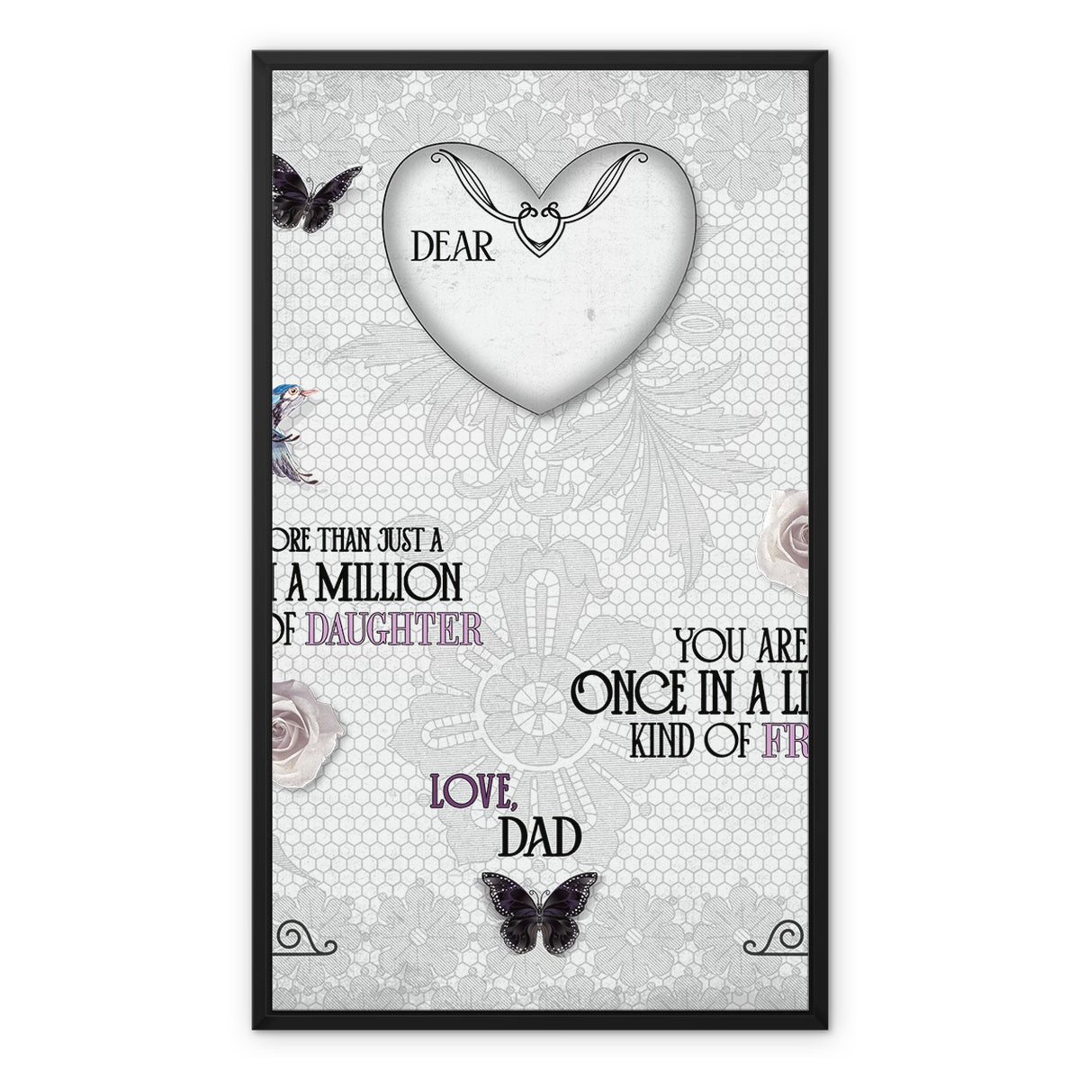 Once In A Lifetime Framed Canvas