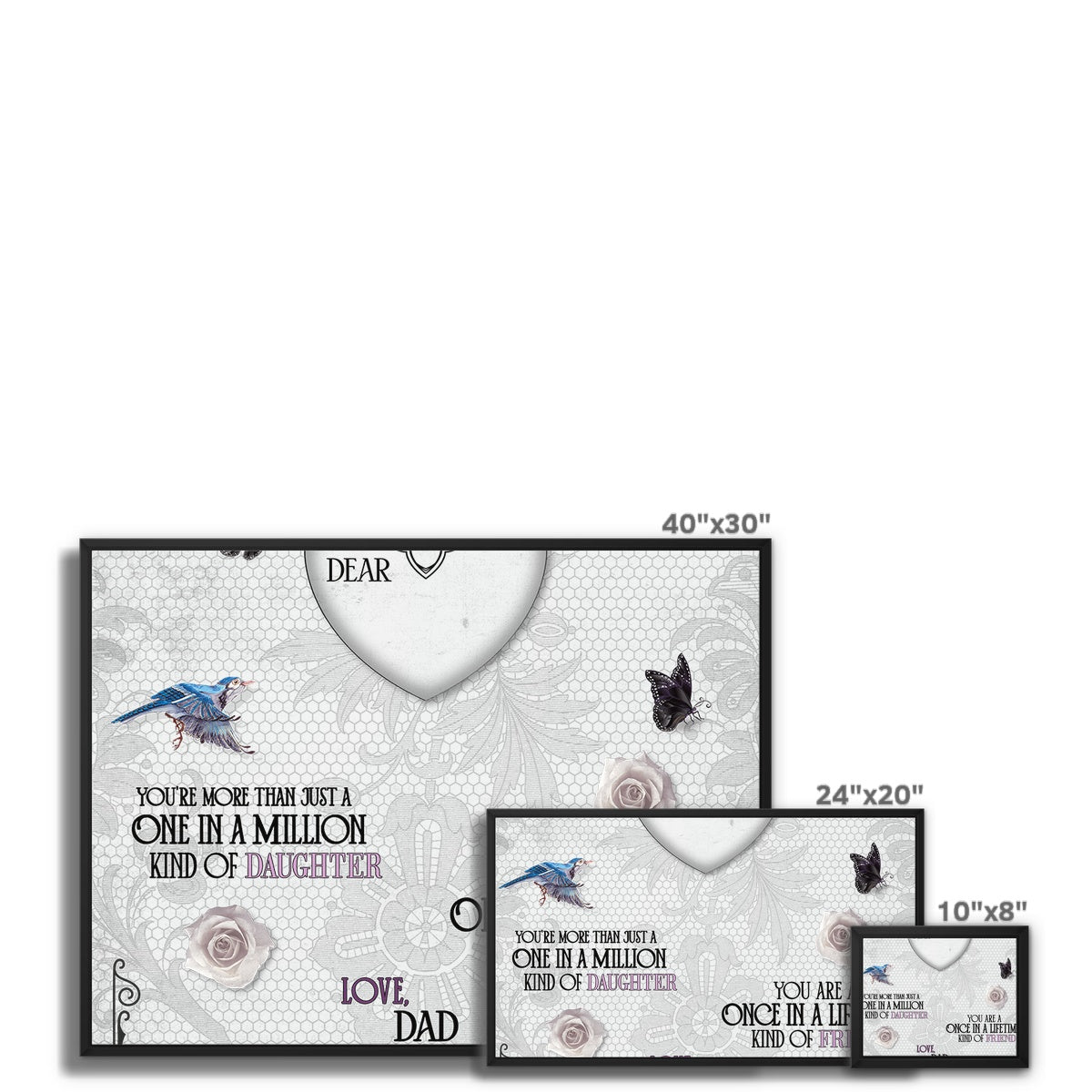 Once In A Lifetime Framed Canvas