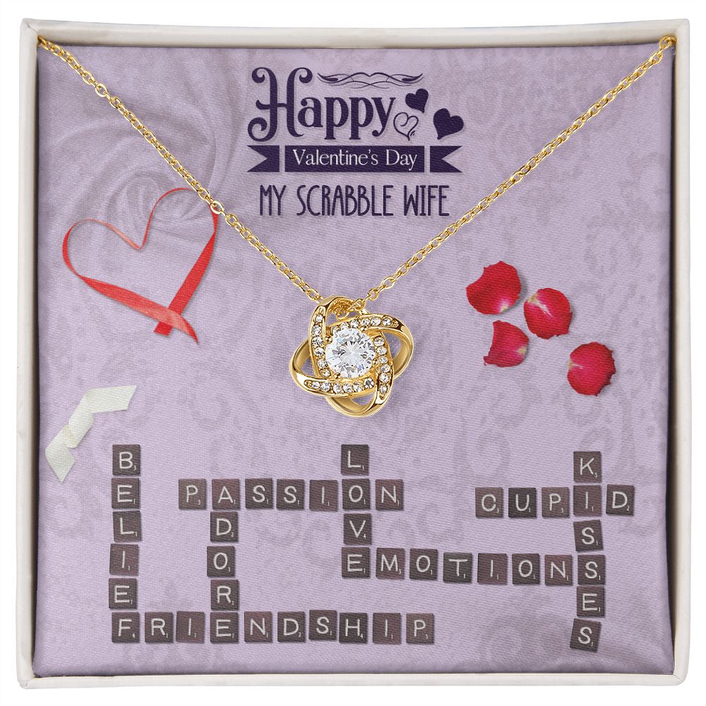 To My Wife from husband | Happy Valentine's Day | Custom Name - Love Knot