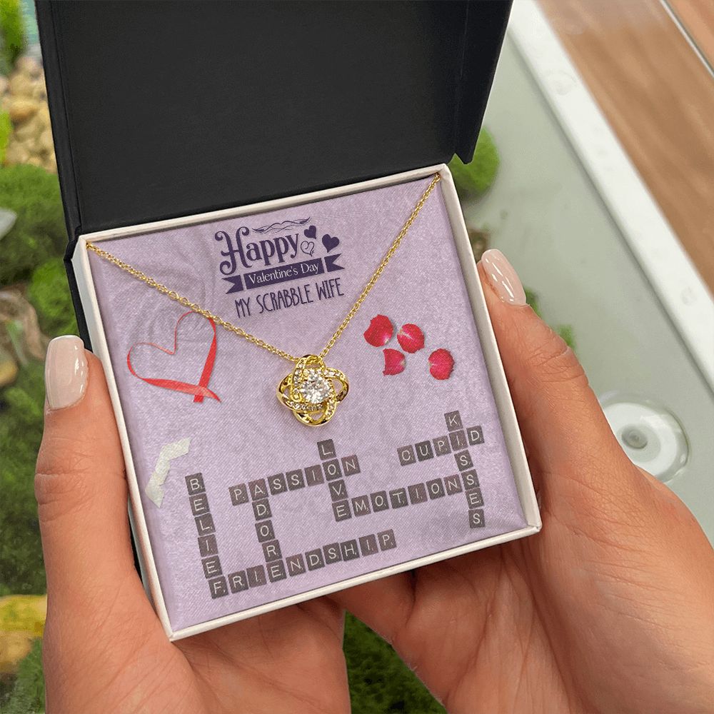 To My Wife from husband | Happy Valentine's Day | Custom Name - Love Knot