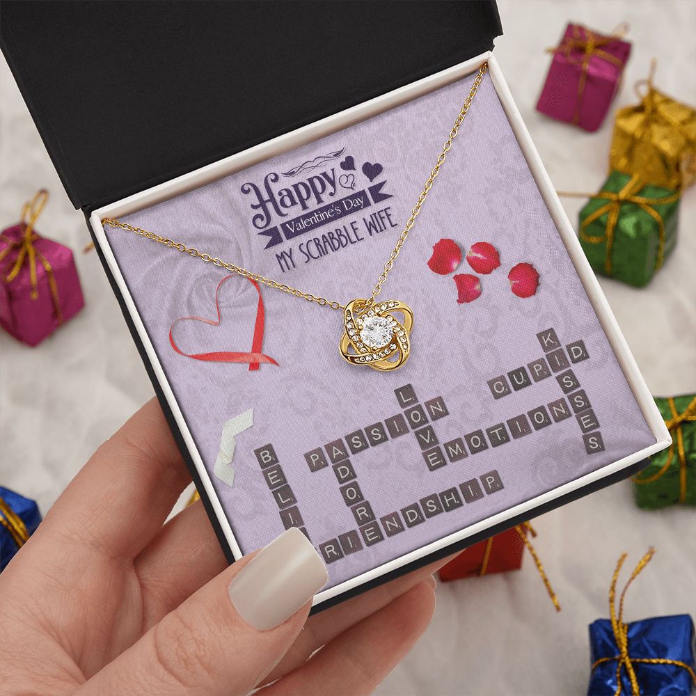 To My Wife from husband | Happy Valentine's Day | Custom Name - Love Knot