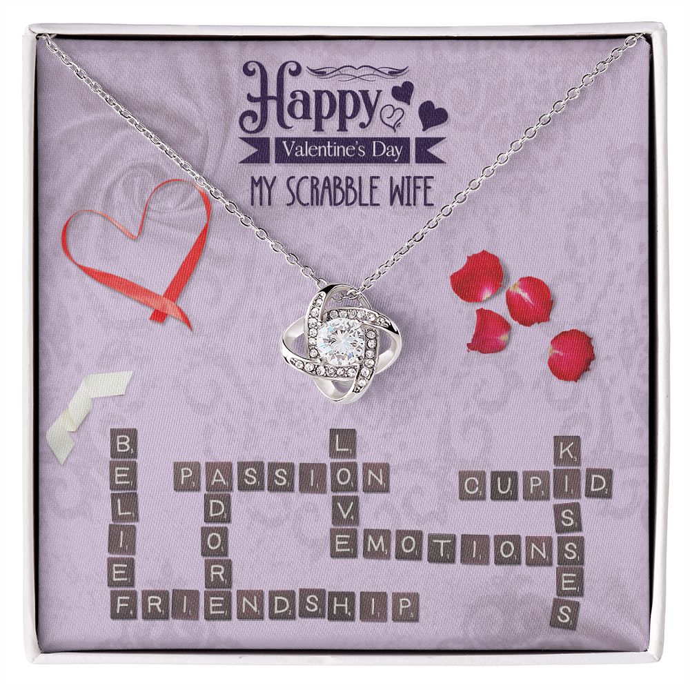 To My Wife from husband | Happy Valentine's Day | Custom Name - Love Knot