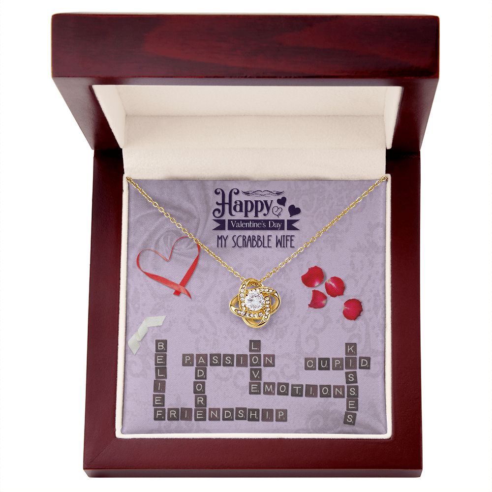 To My Wife from husband | Happy Valentine's Day | Custom Name - Love Knot