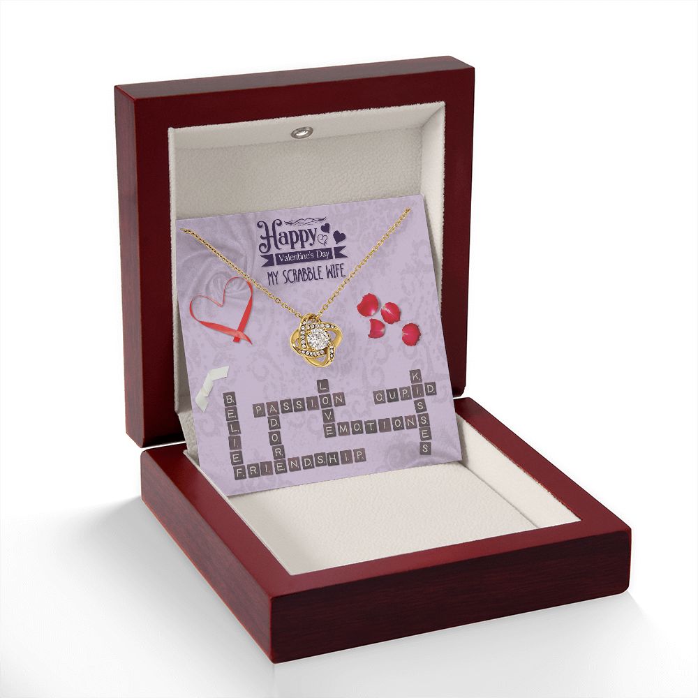 To My Wife from husband | Happy Valentine's Day | Custom Name - Love Knot