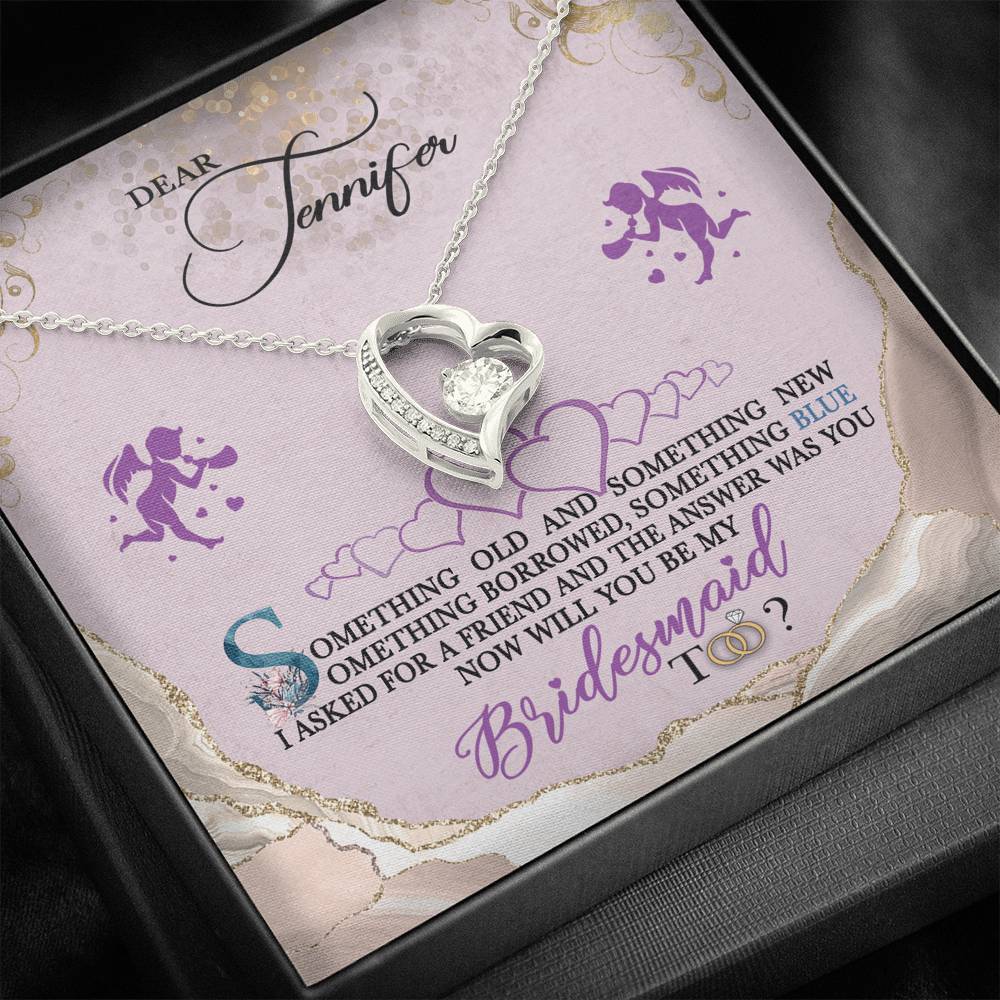 Be My Bridesmaid - Forever Love Necklace - iHeartArts