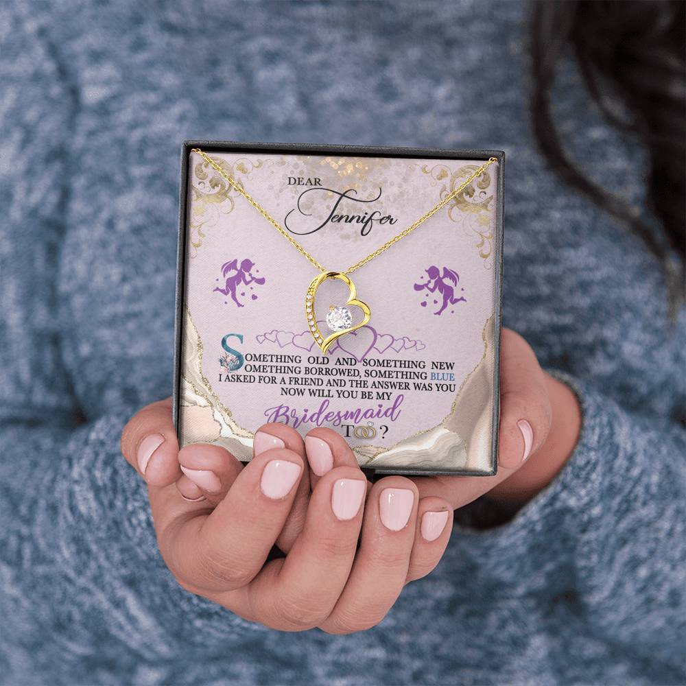 Be My Bridesmaid - Forever Love Necklace - iHeartArts