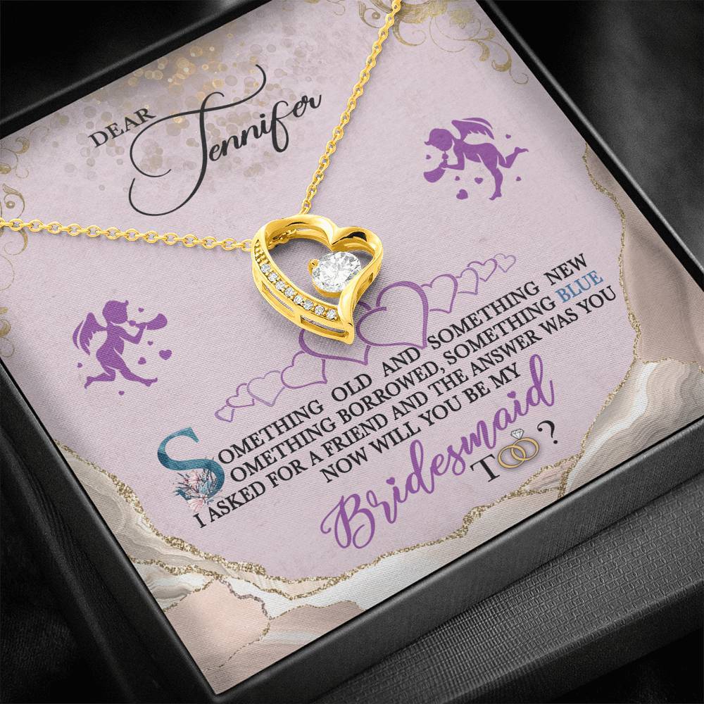 Be My Bridesmaid - Forever Love Necklace - iHeartArts