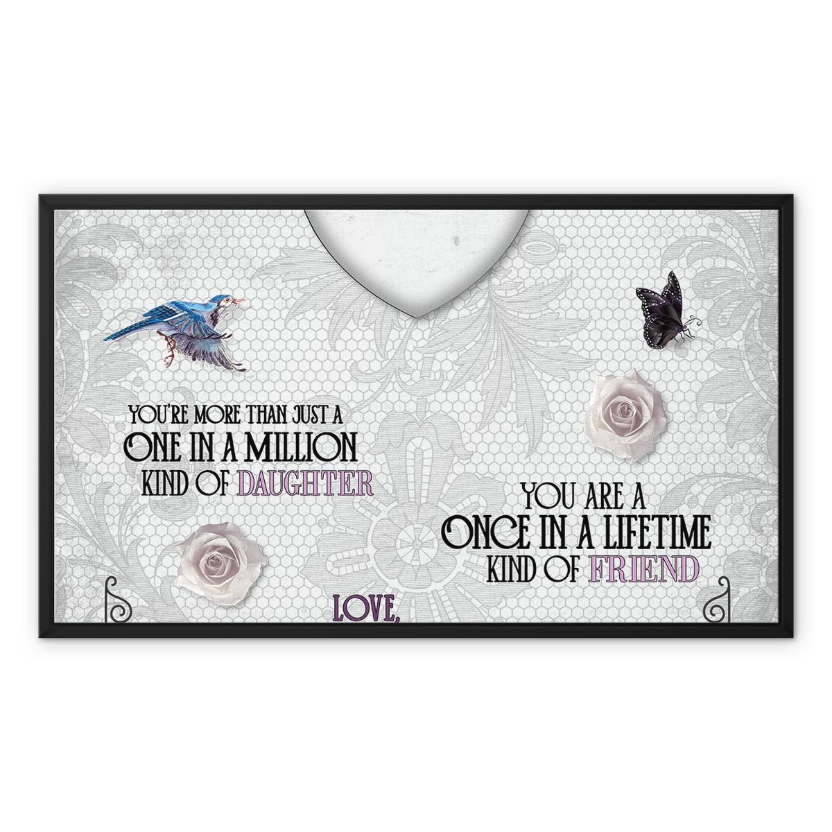 Once In A Lifetime Framed Canvas