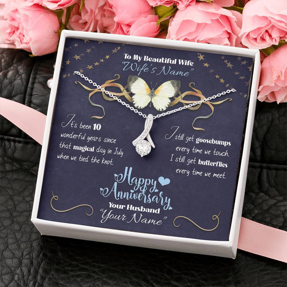 Happy Anniversary Butterflies - Aurora Necklace - iHeartArts