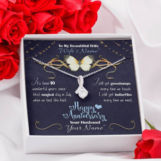 Happy Anniversary Butterflies - Aurora Necklace - iHeartArts