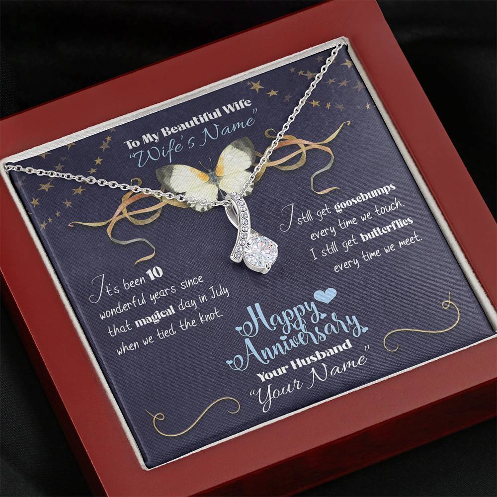 Happy Anniversary Butterflies - Aurora Necklace - iHeartArts