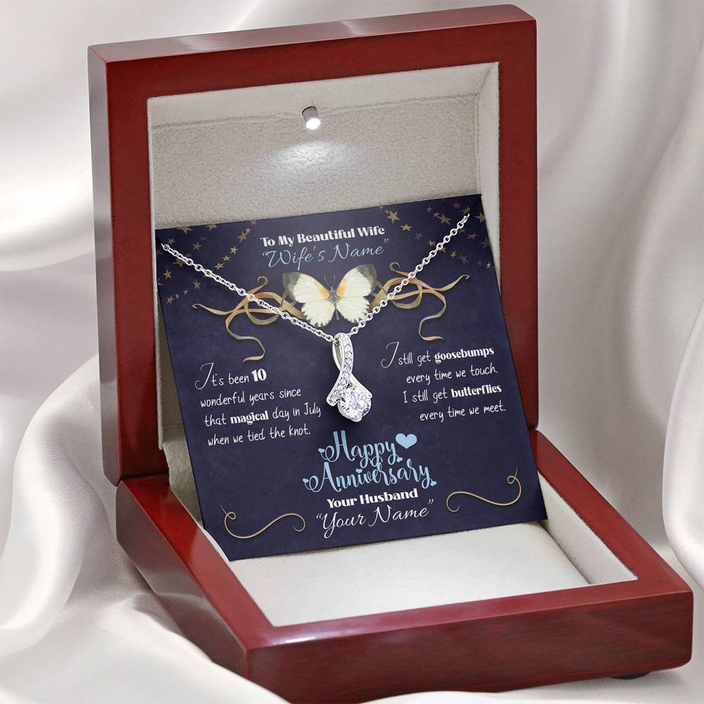 Happy Anniversary Butterflies - Aurora Necklace - iHeartArts
