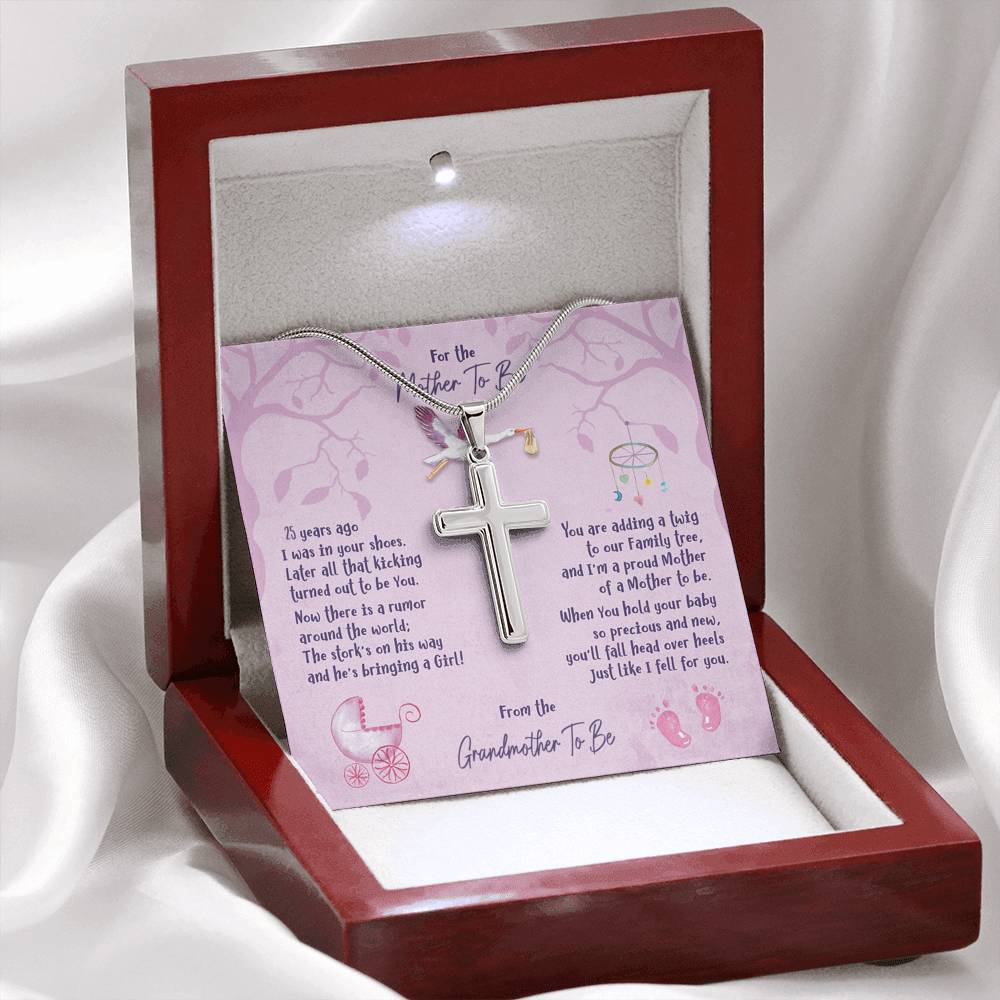 Mother To Be [From Grandmother] Artisan Cross Necklace - iHeartArts