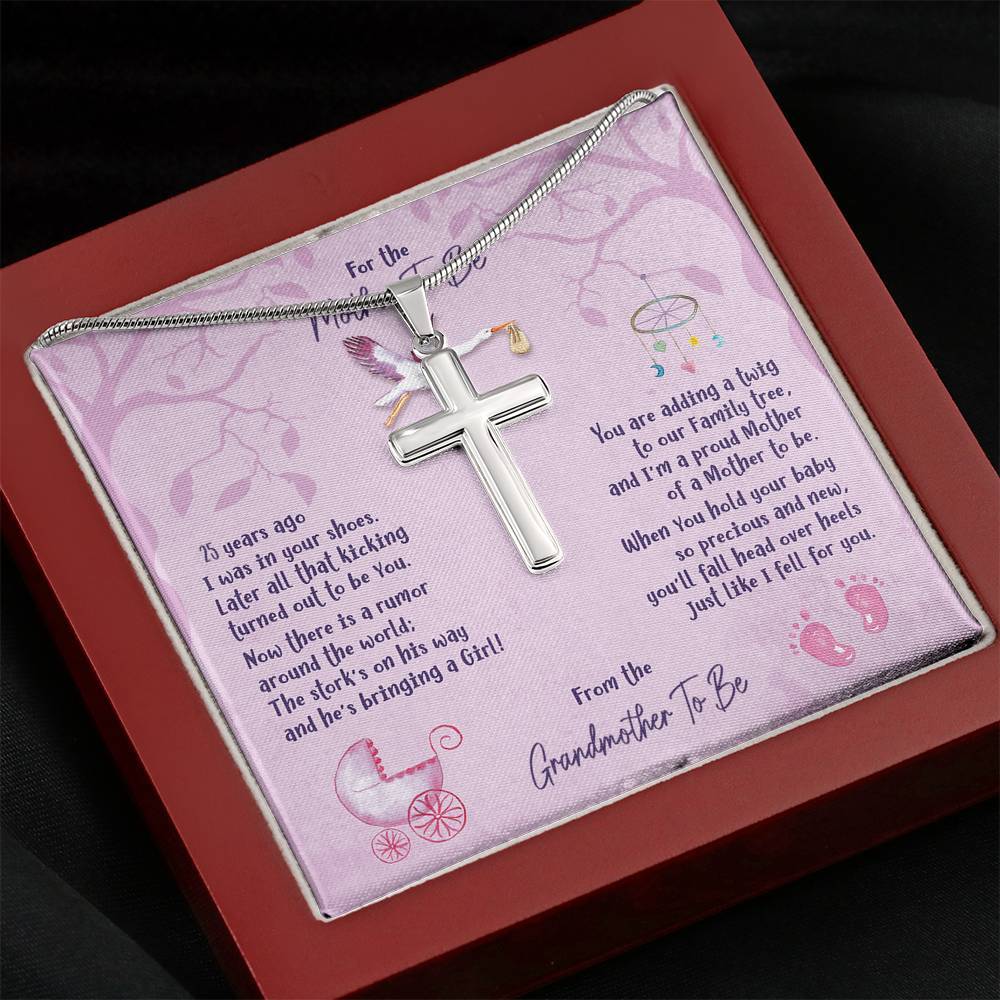 Mother To Be [From Grandmother] Artisan Cross Necklace - iHeartArts