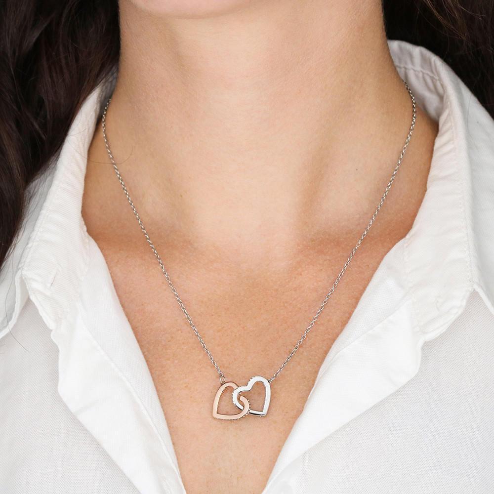 Mother To Be [From Grandmother] Interlocking Hearts Necklace - iHeartArts