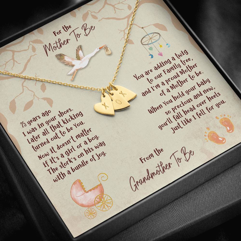 Mother To Be [From Grandmother] Sweetest Hearts Necklace - iHeartArts