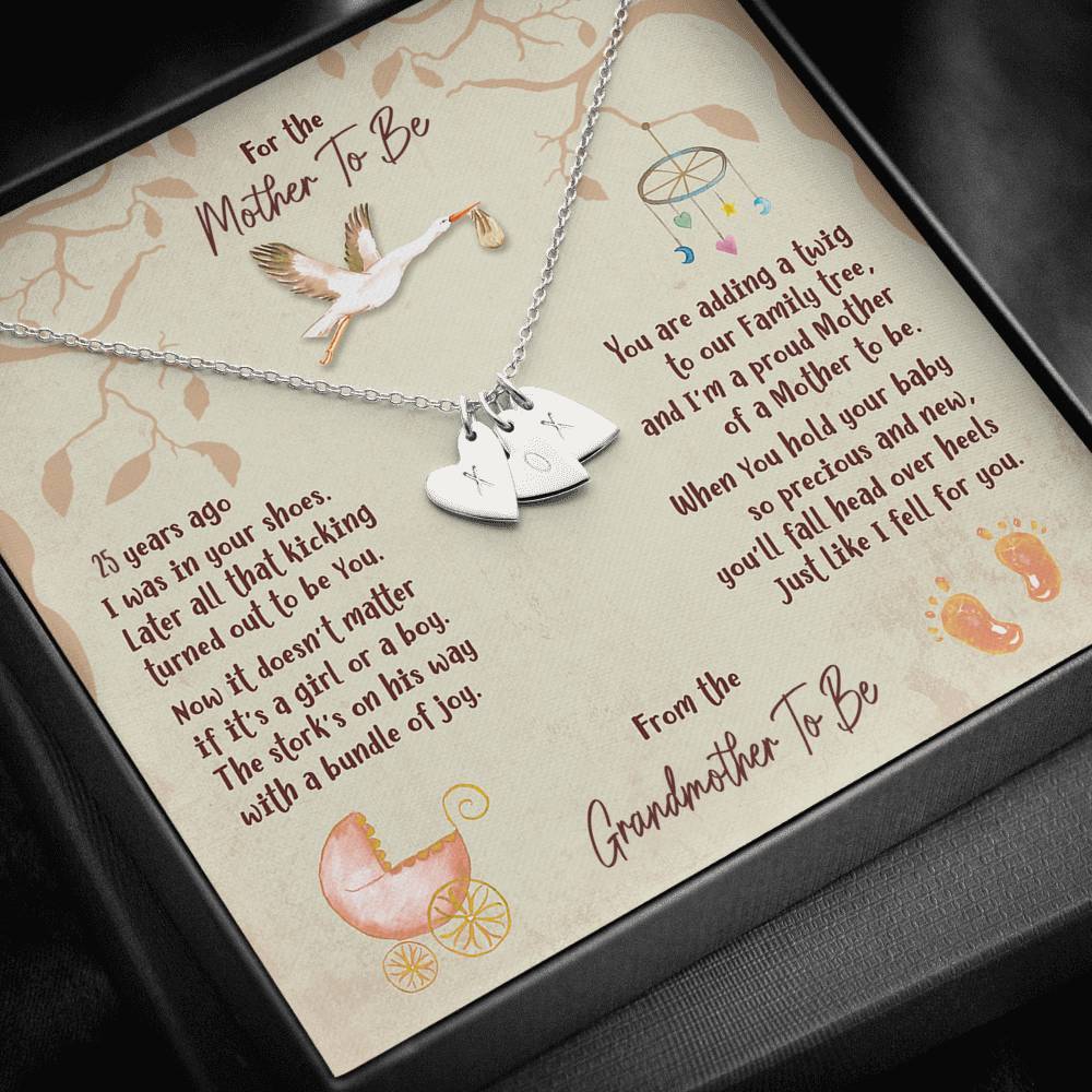 Mother To Be [From Grandmother] Sweetest Hearts Necklace - iHeartArts