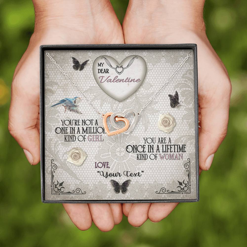 My Once In A Lifetime Woman | Interlocking Hearts Necklace - Vintage - iHeartArts