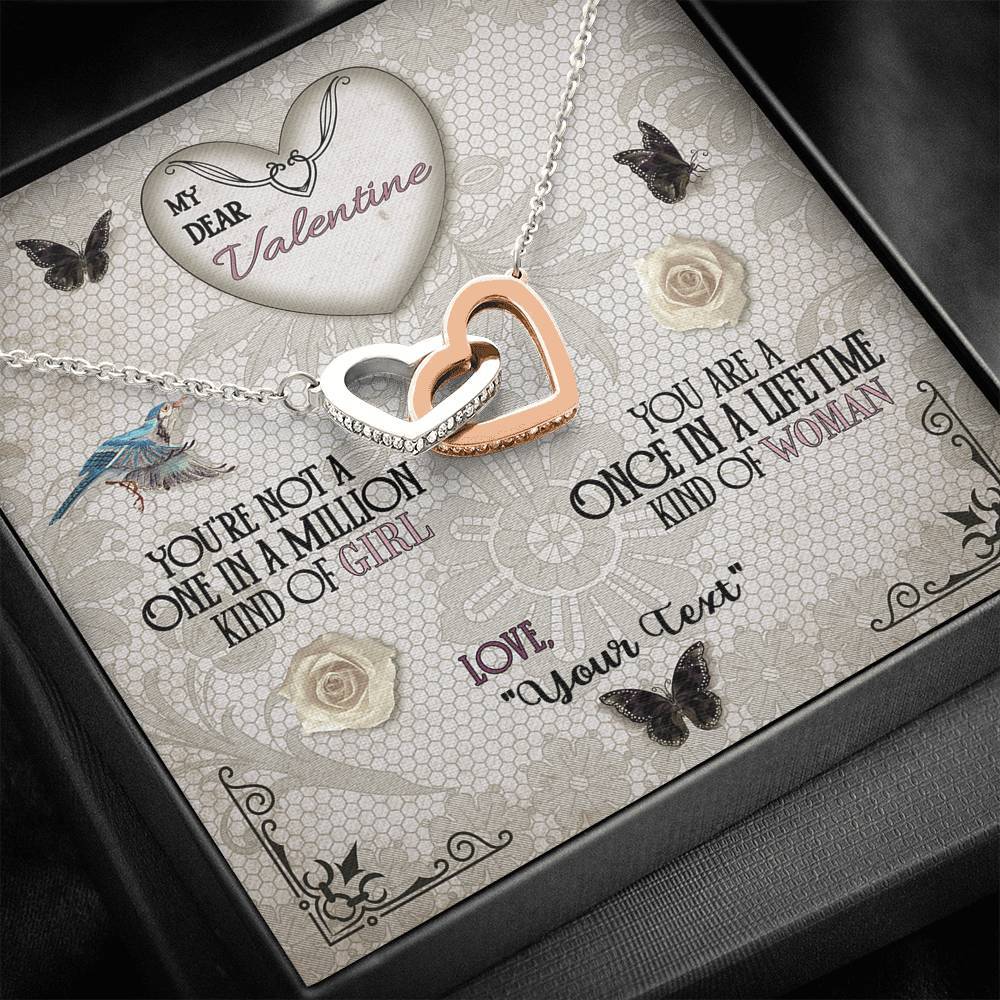 My Once In A Lifetime Woman | Interlocking Hearts Necklace - Vintage - iHeartArts