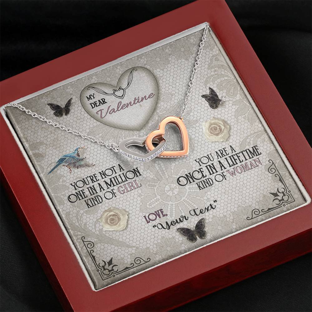 My Once In A Lifetime Woman | Interlocking Hearts Necklace - Vintage - iHeartArts