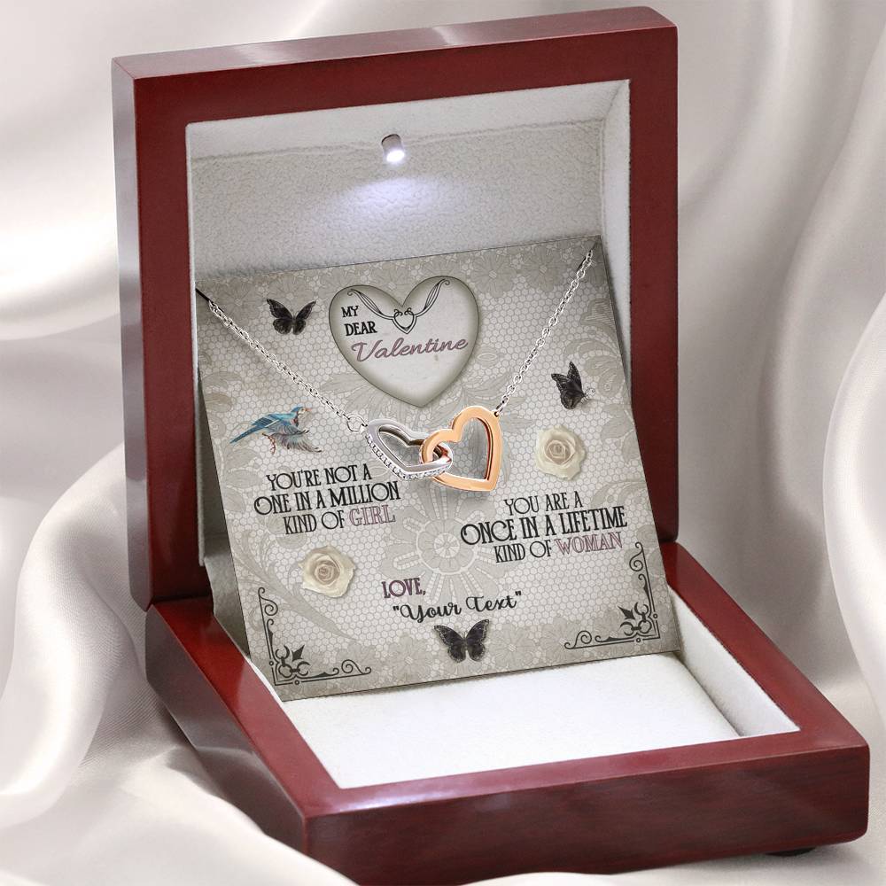My Once In A Lifetime Woman | Interlocking Hearts Necklace - Vintage - iHeartArts
