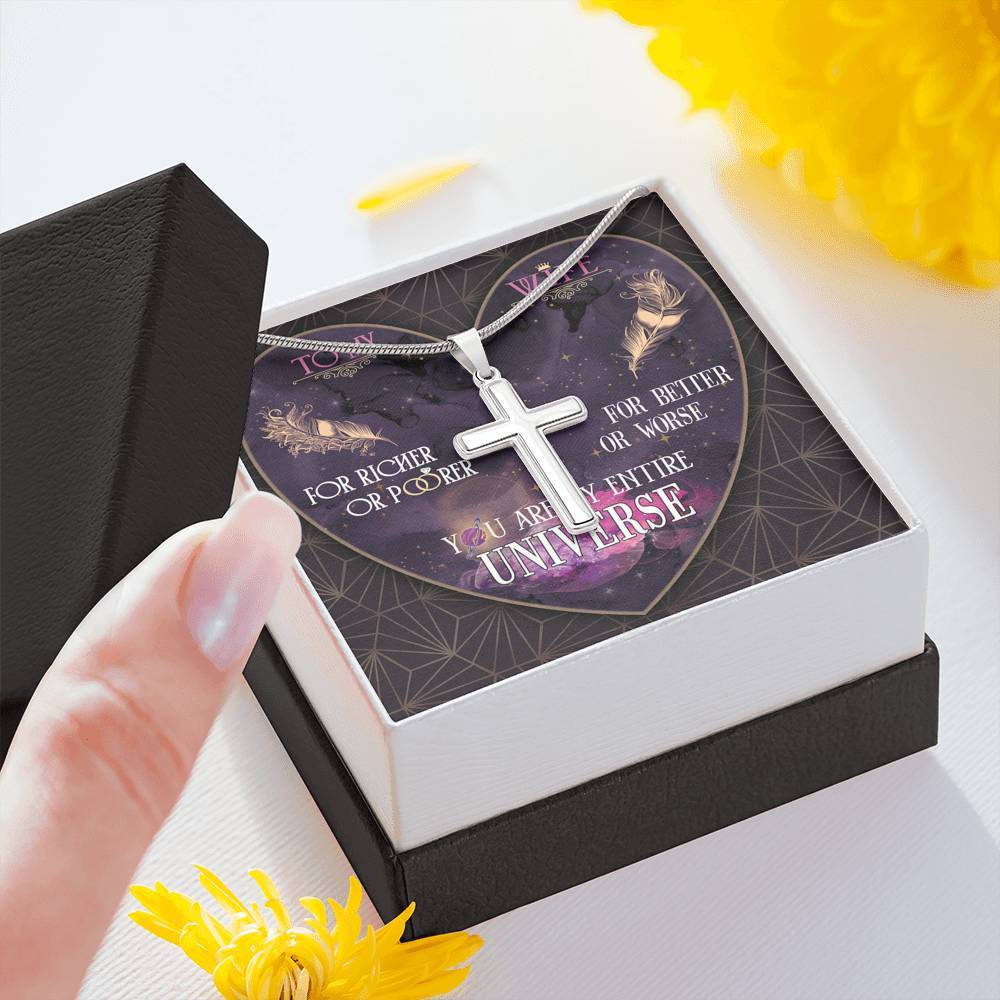 My UNIVERSE - Cross Necklace - iHeartArts