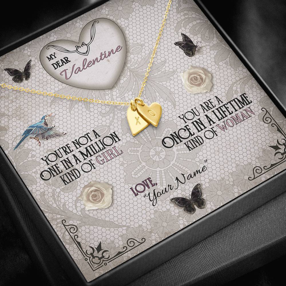 Once In A Lifetime Woman - Happy Valentine's Day Sweetest Hearts Necklace - iHeartArts