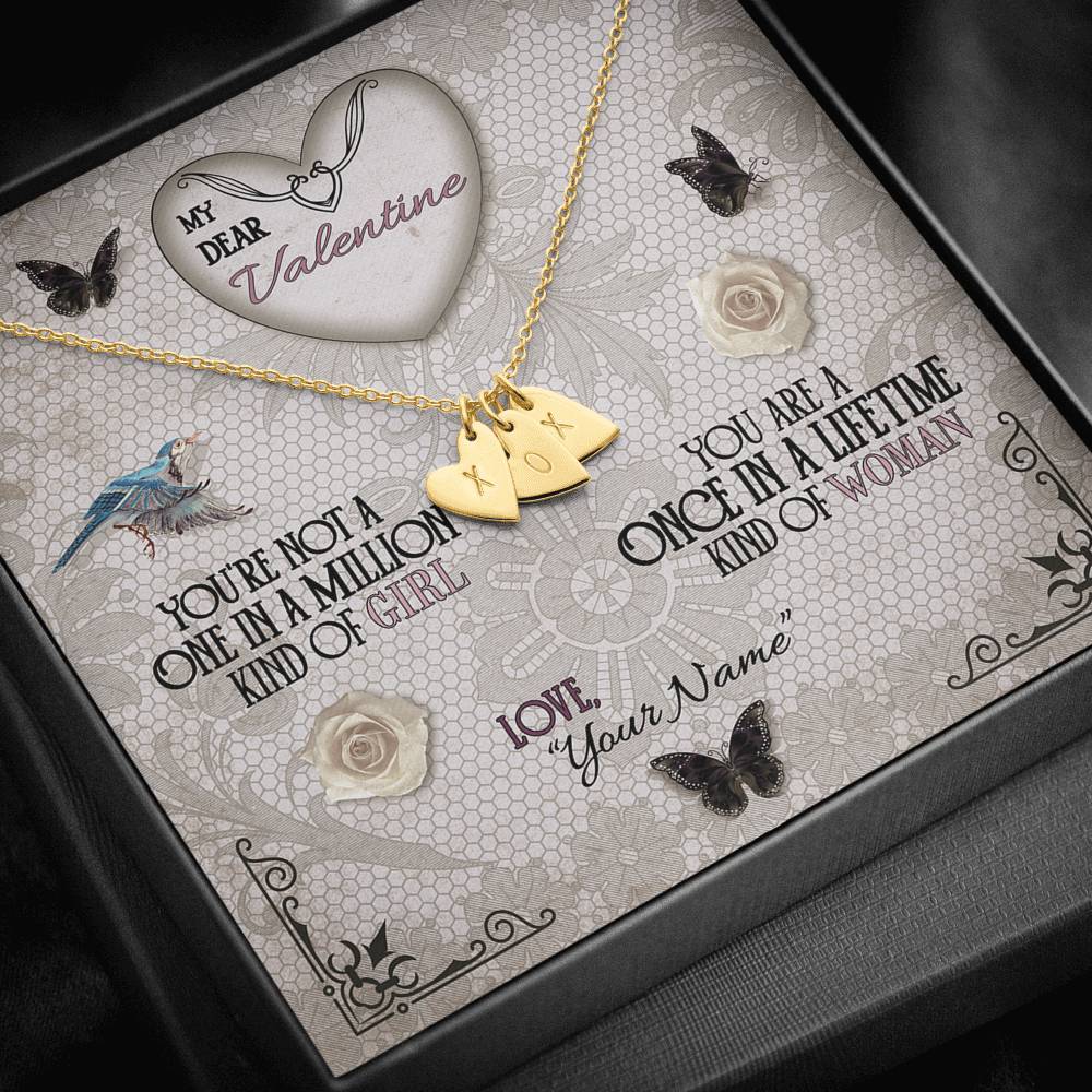 Once In A Lifetime Woman - Happy Valentine's Day Sweetest Hearts Necklace - iHeartArts